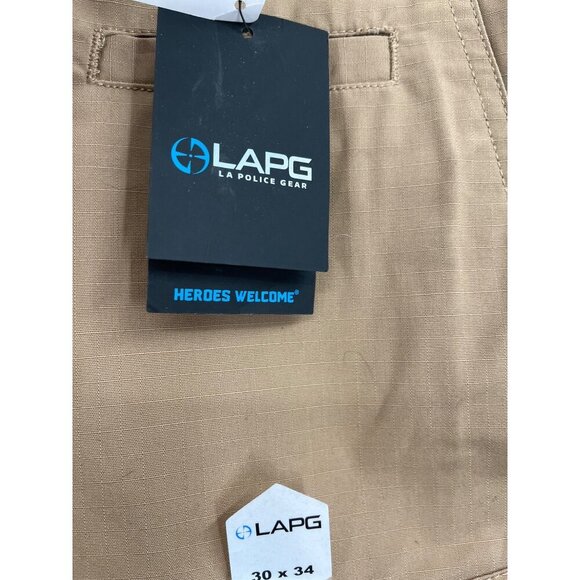 LA Police Gear Urban Ops Tactical Pants 30W/34L Coyote Brown Teflon Fabric Prote - Picture 6 of 14